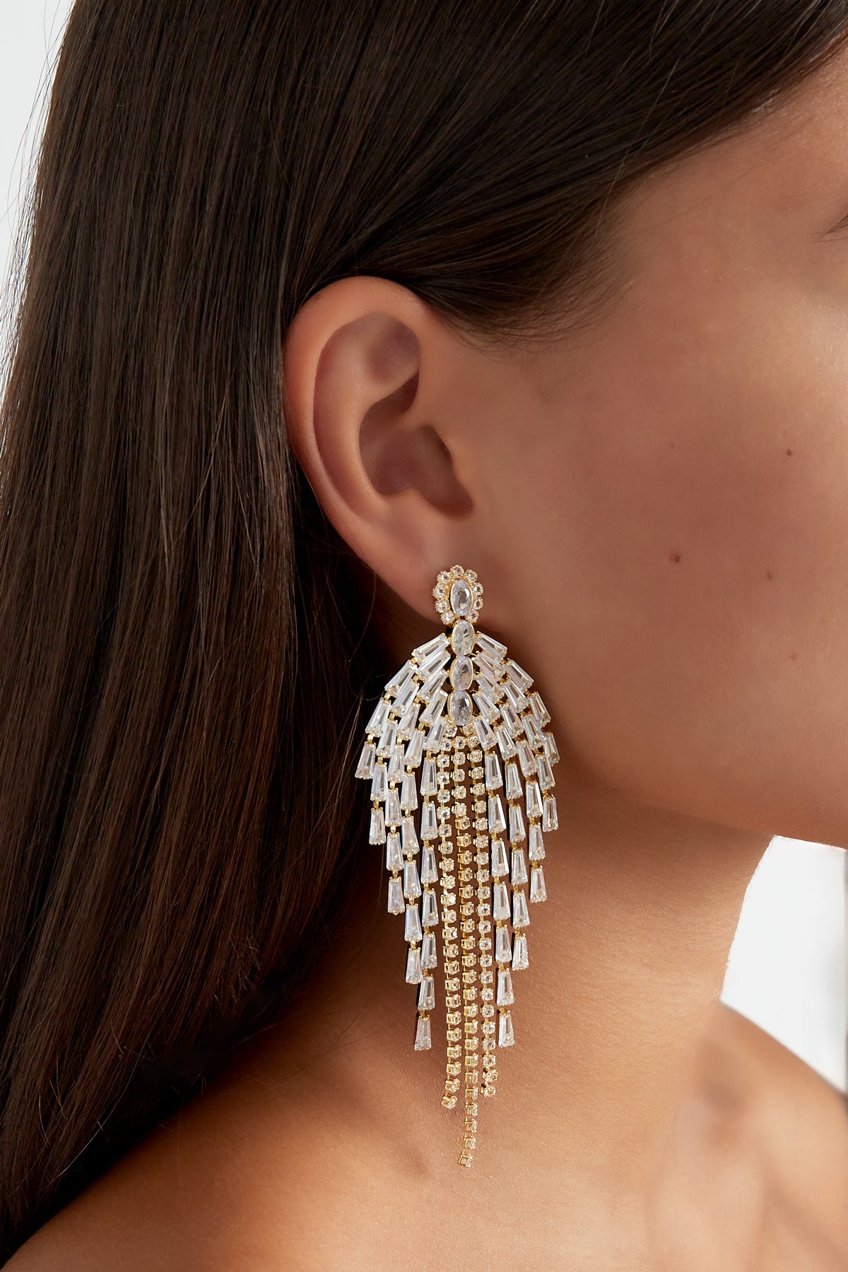 Oorbellen Glamour Silver