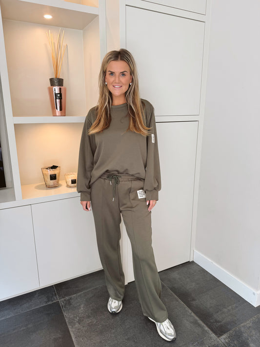 Musthave Joggingset Lange mouwen Olijf Groen
