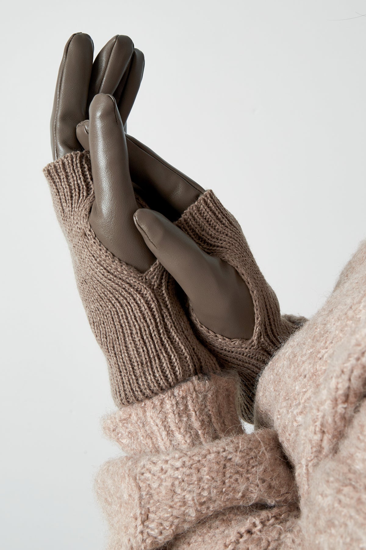 Handschoenen Cozy Knit taupe