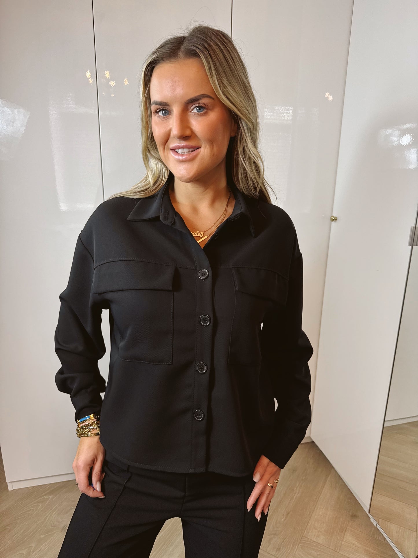 Co-ord Set Jacky Blouse + Pants Zwart