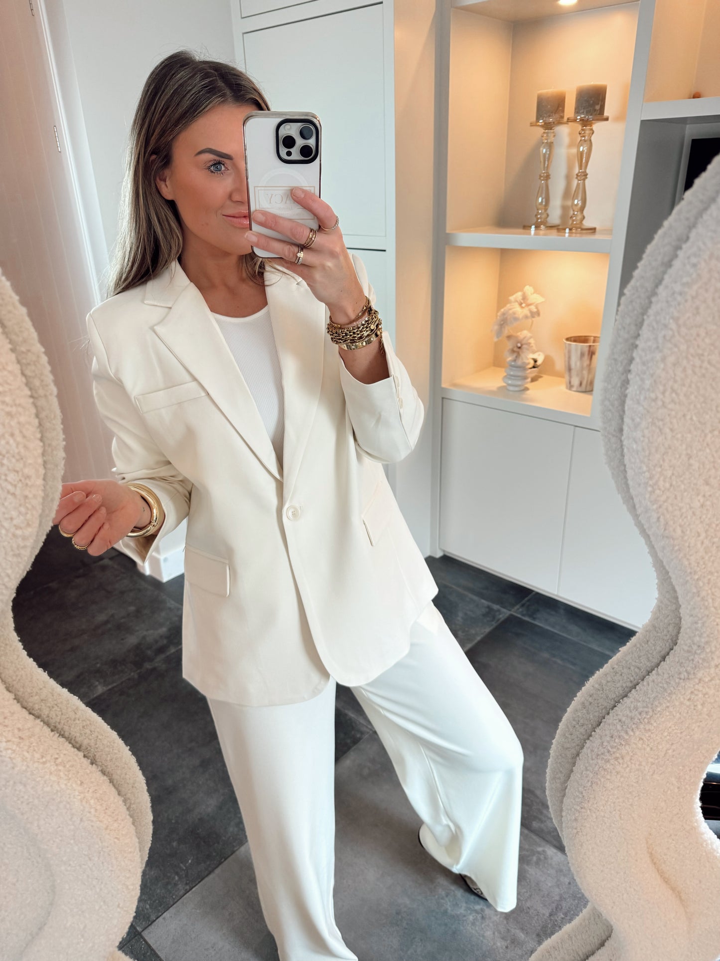 Ambika blazer Bowie Off white