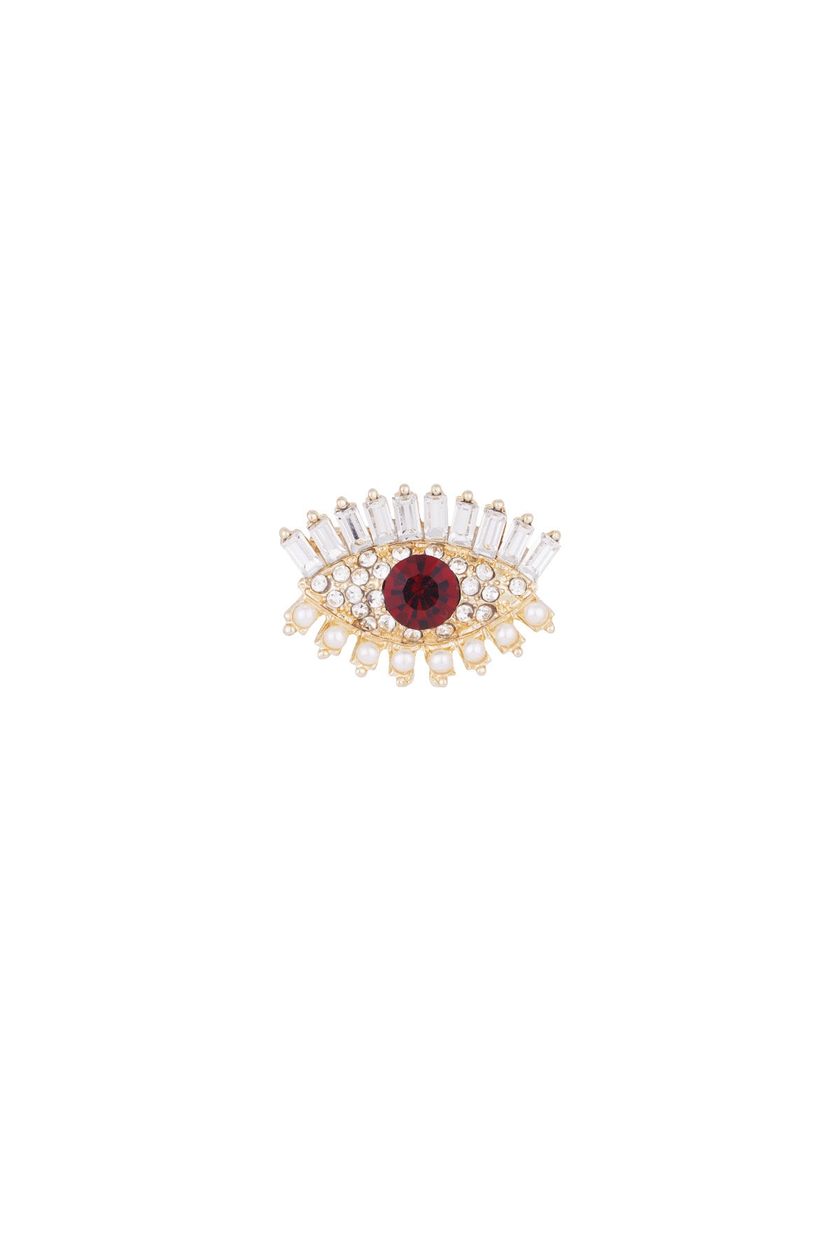 Wondering eye broche Goud