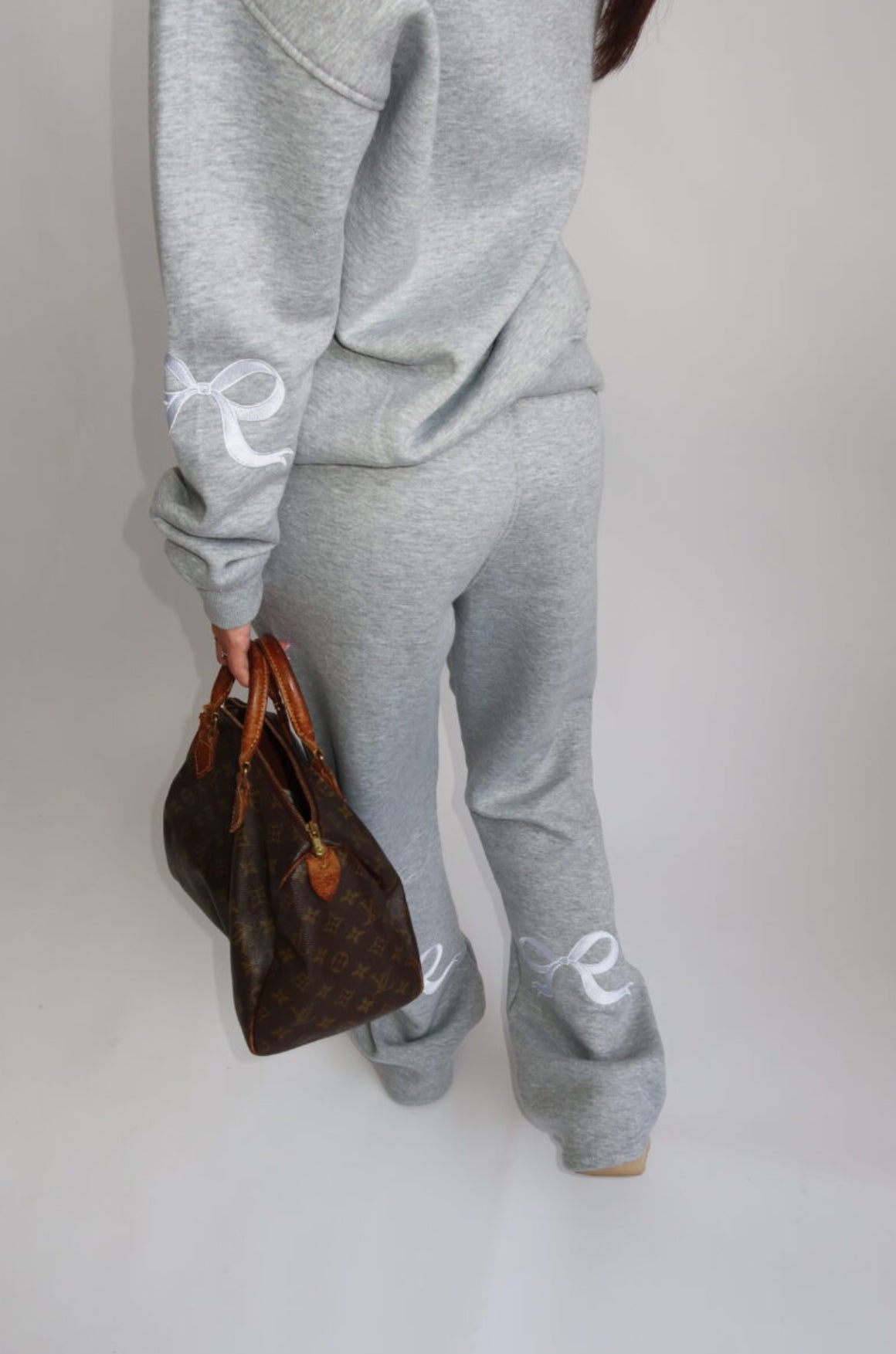 Joggingpak The Bow Hoodie + pants Grijs