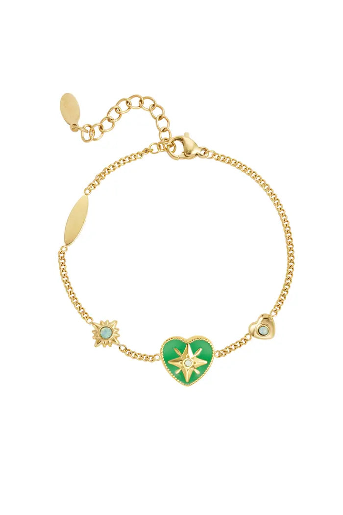 Armband heart charms