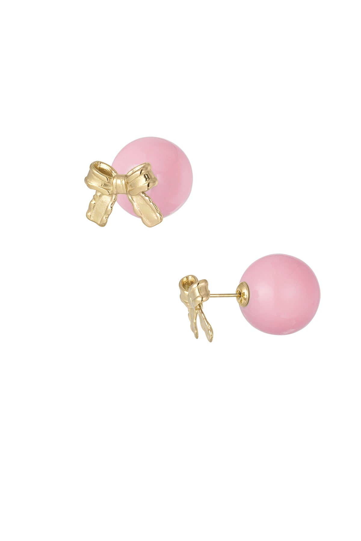 Oorbellen Baby Boo bow roze