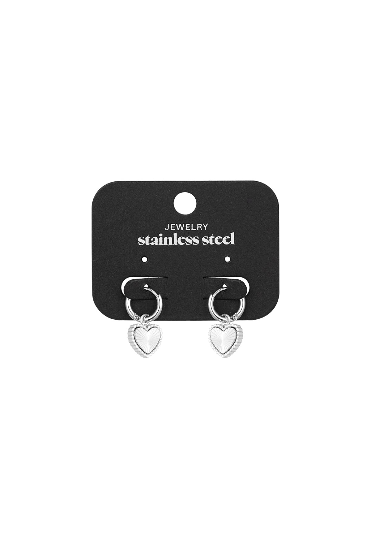 Oorbellen hope-hearts zilver