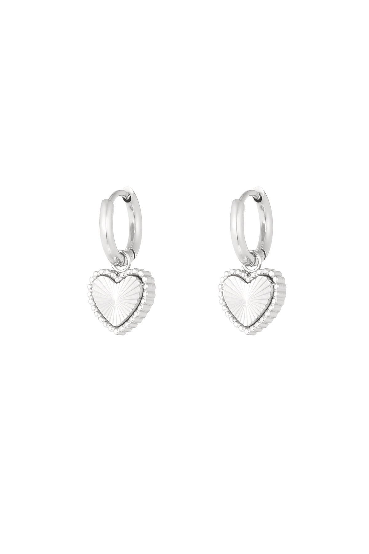 Oorbellen hope-hearts zilver