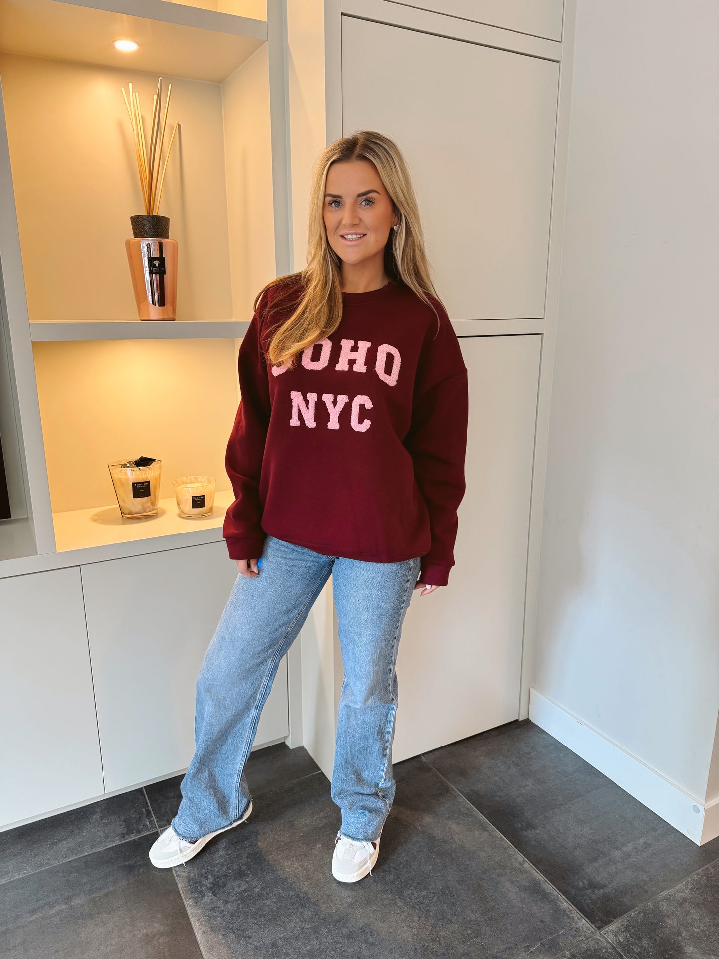 Sweater SOHO NYC Burgundy / Roze