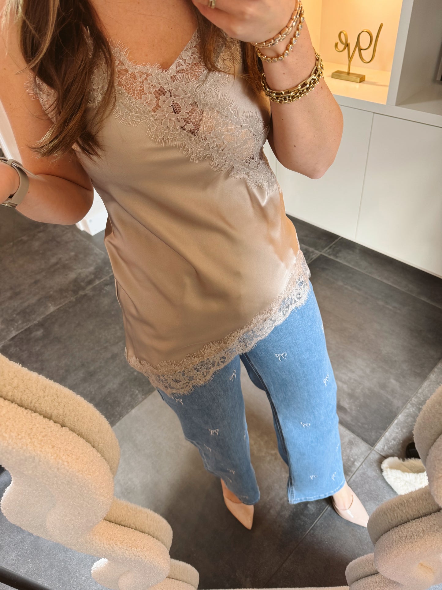 Top Lace Rihanna Taupe