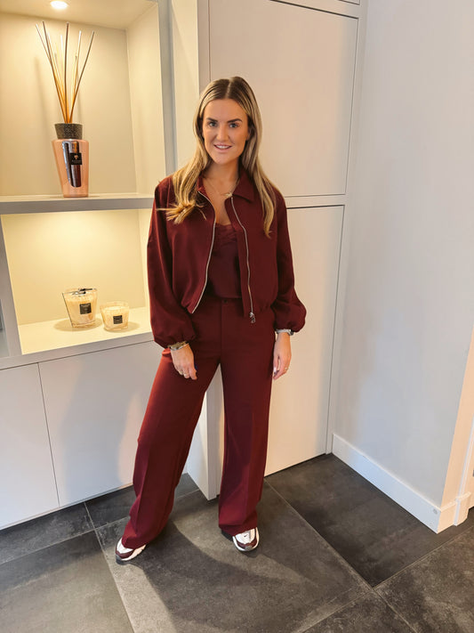 Stella Pantalon Burgundy