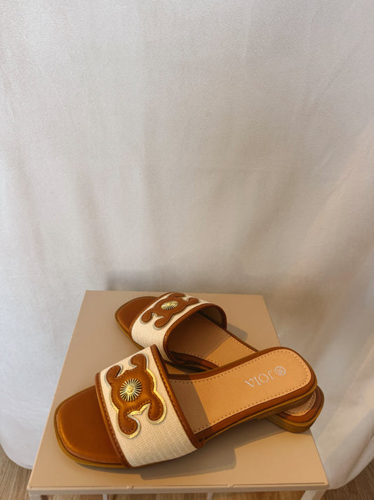 Sandalen Koko wit/bruin