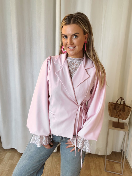 Lola Lace top lichtroze/lichtpaars