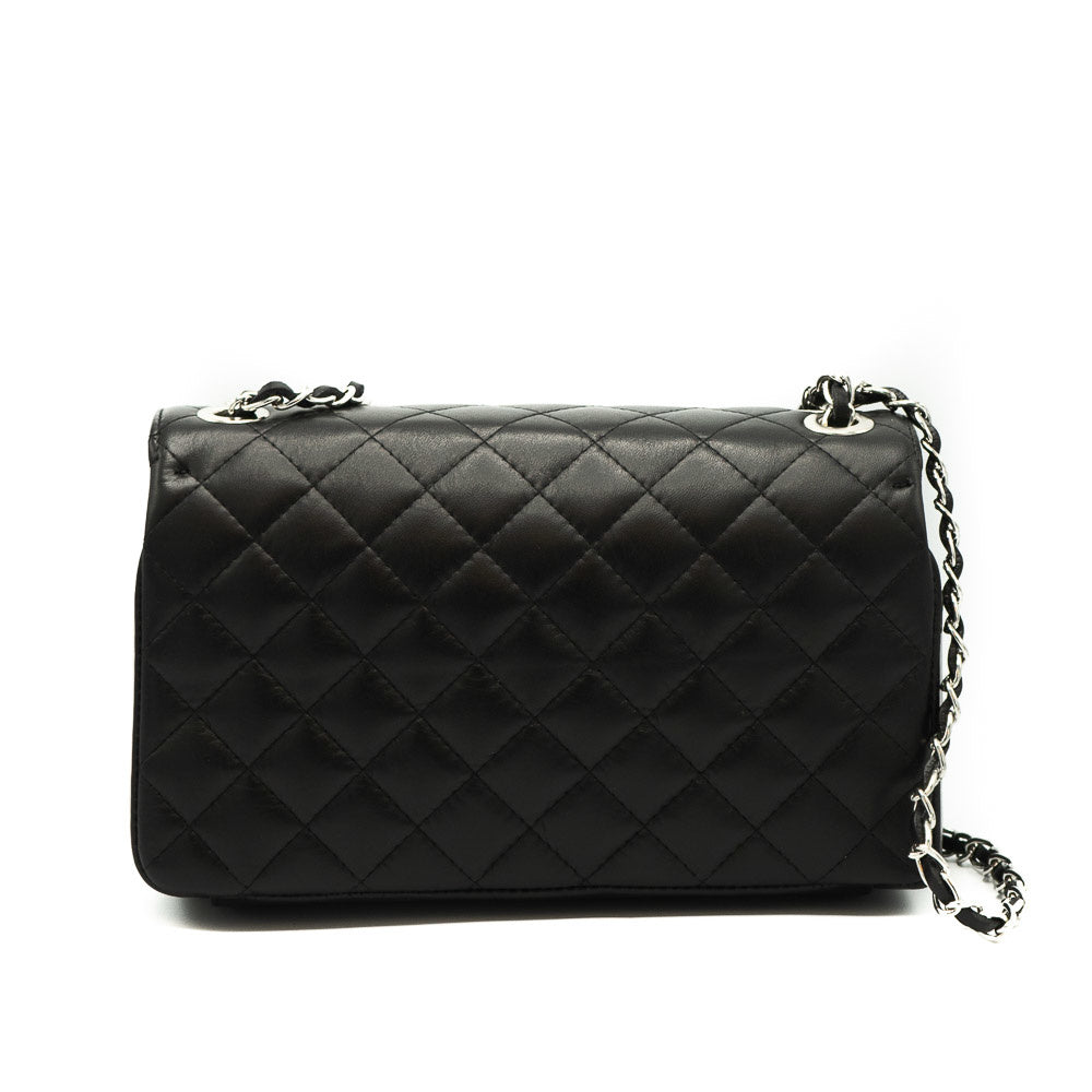 100% Leer Audrey Medium Zwart silver