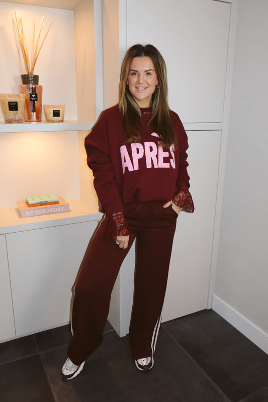 APRES Sweater Burgundy / Roze