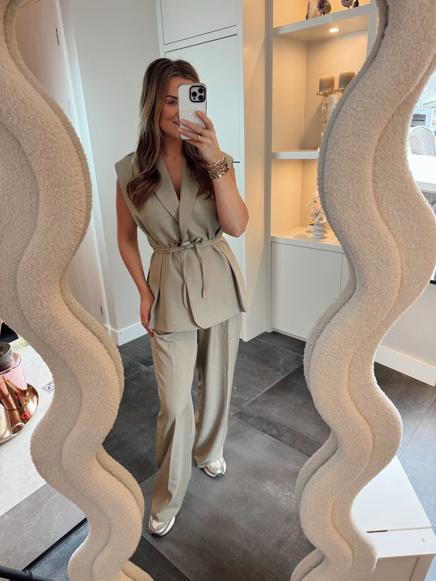 Pantalon Desi Olijf
