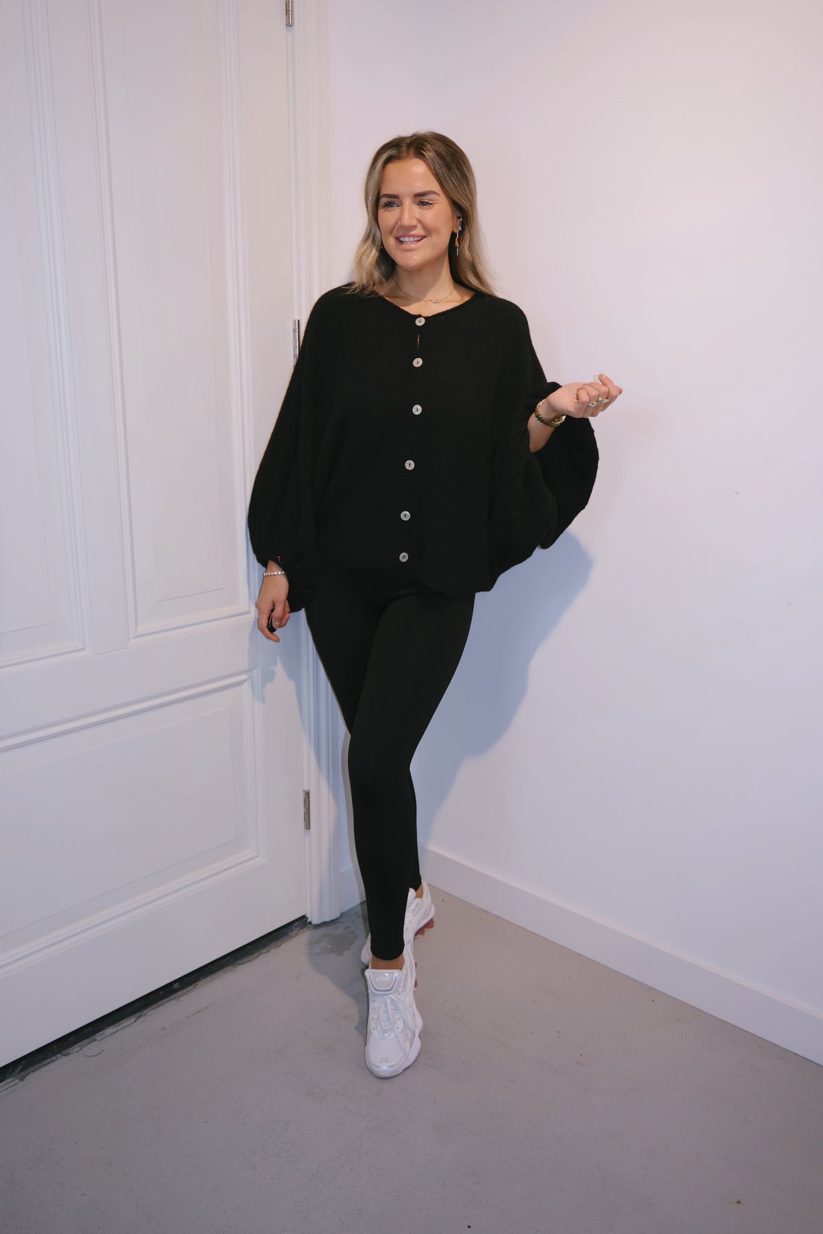 Legging gevoerd Mirna Zwart