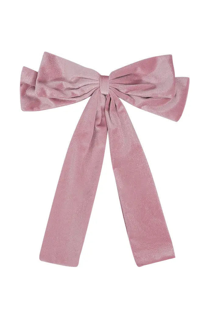 Zachte haar strik roze