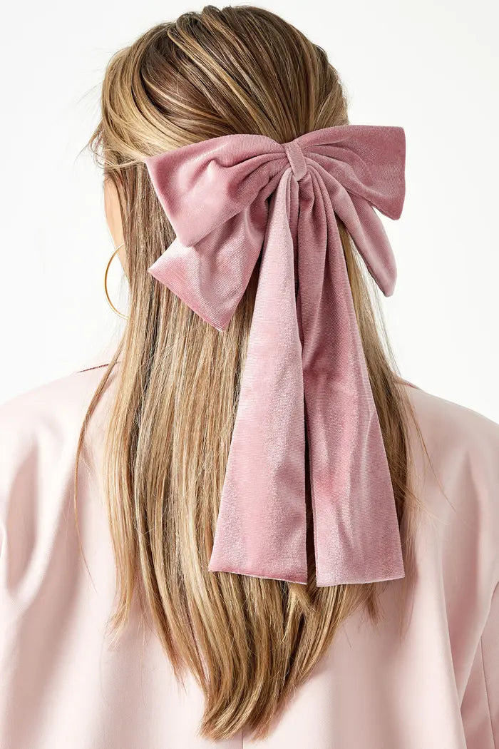 Zachte haar strik roze