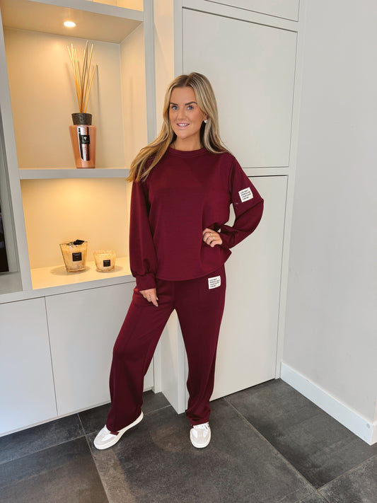 Musthave Joggingset Lange mouwen Burgundy