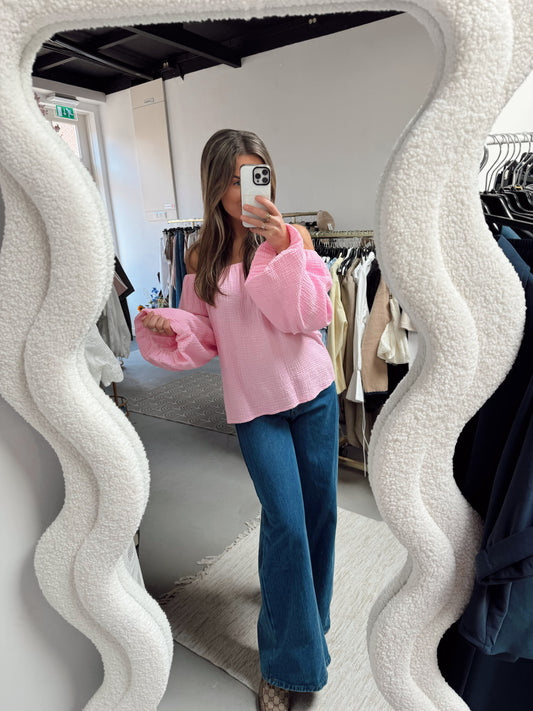 Off shoulder blouse Gina Pink