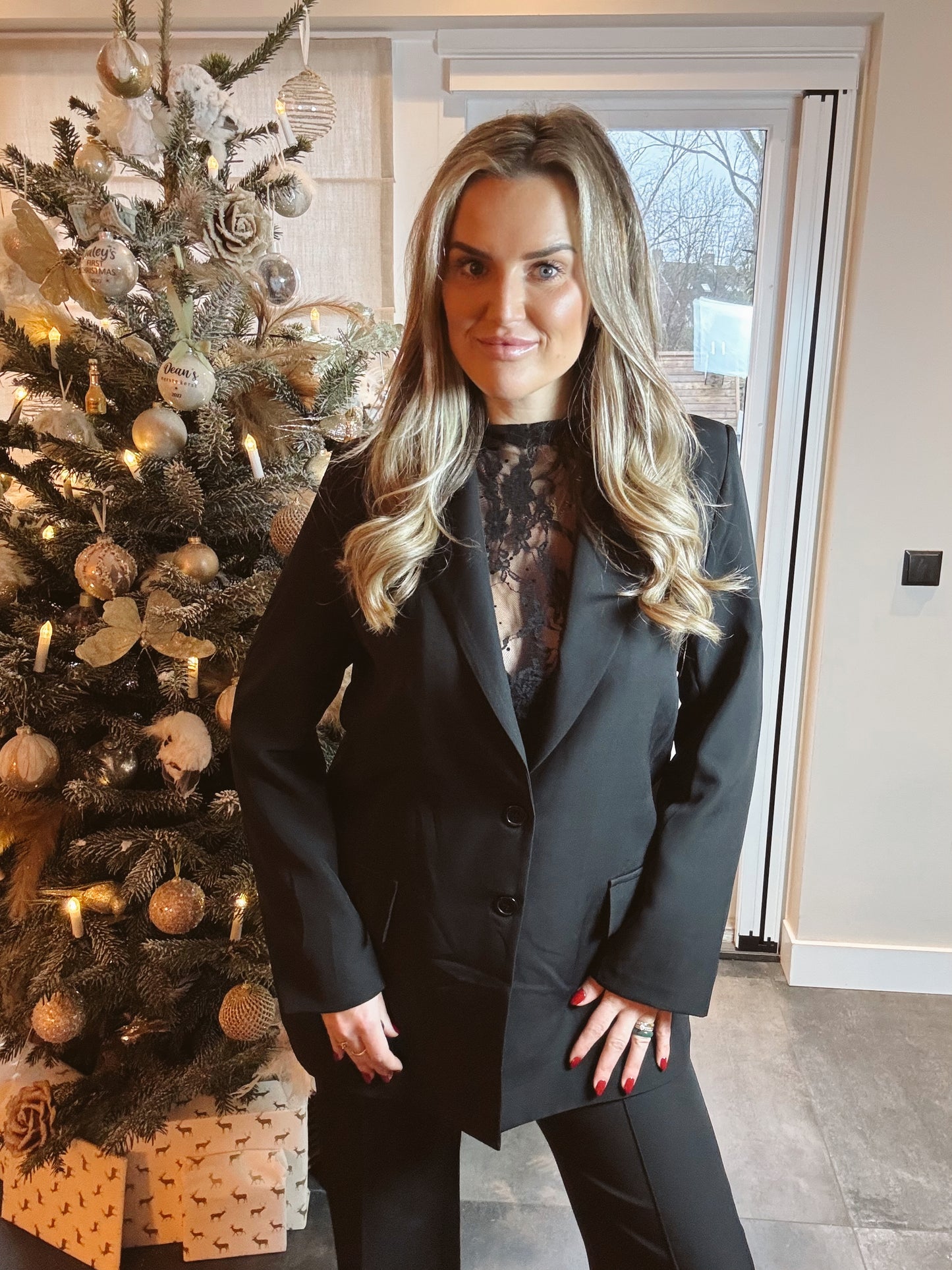 Macy Basic Blazer Zwart