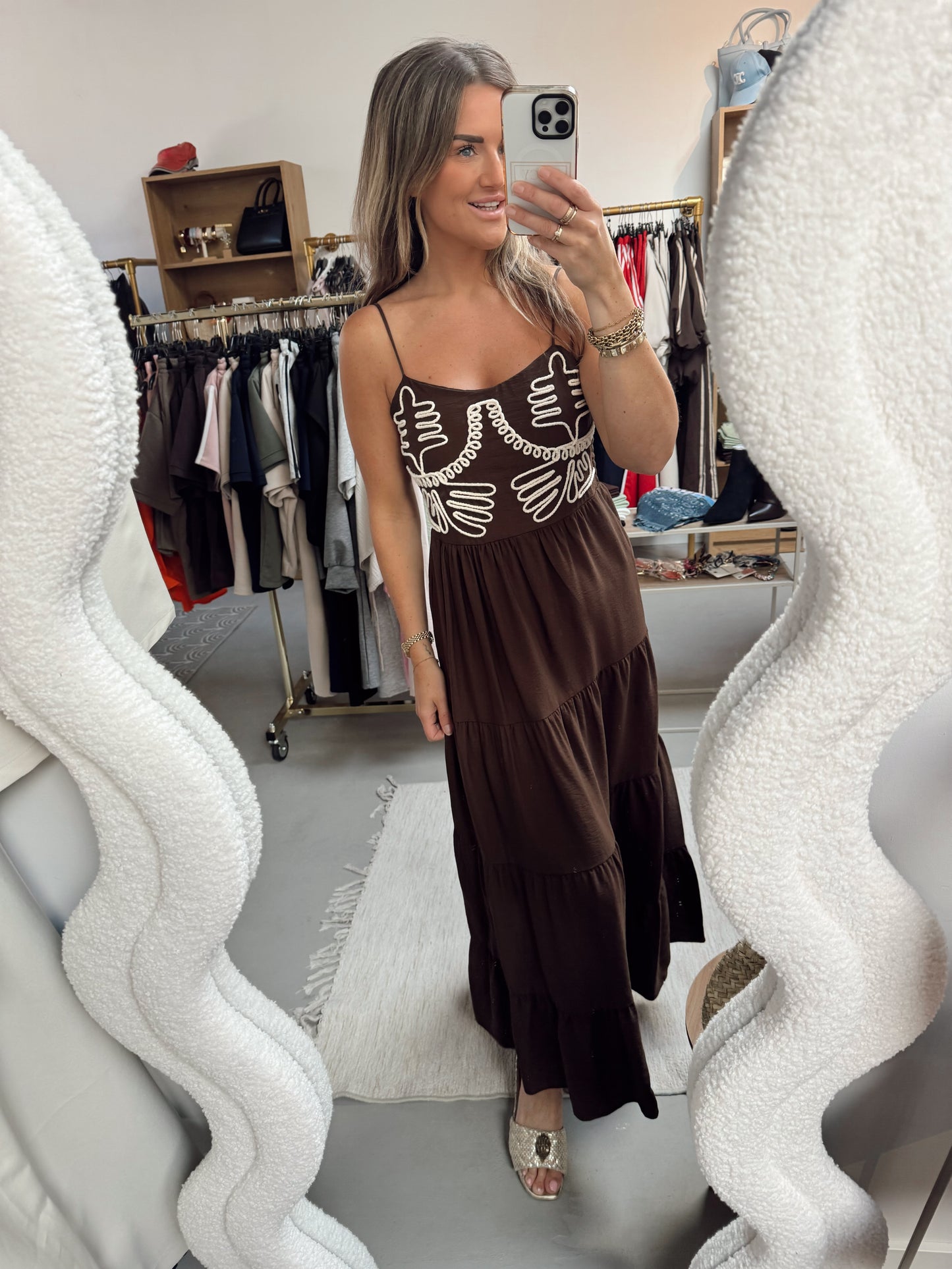 Maxi jurk Shenna bruin