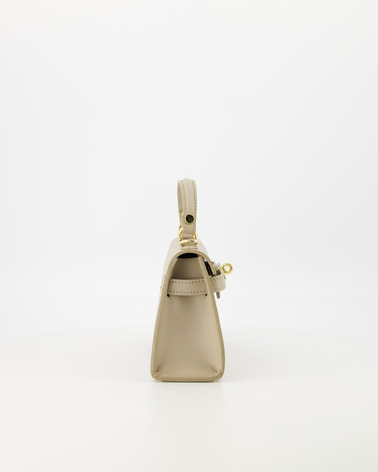 100% leren Crossbody tas Grace Palmellato Taupe