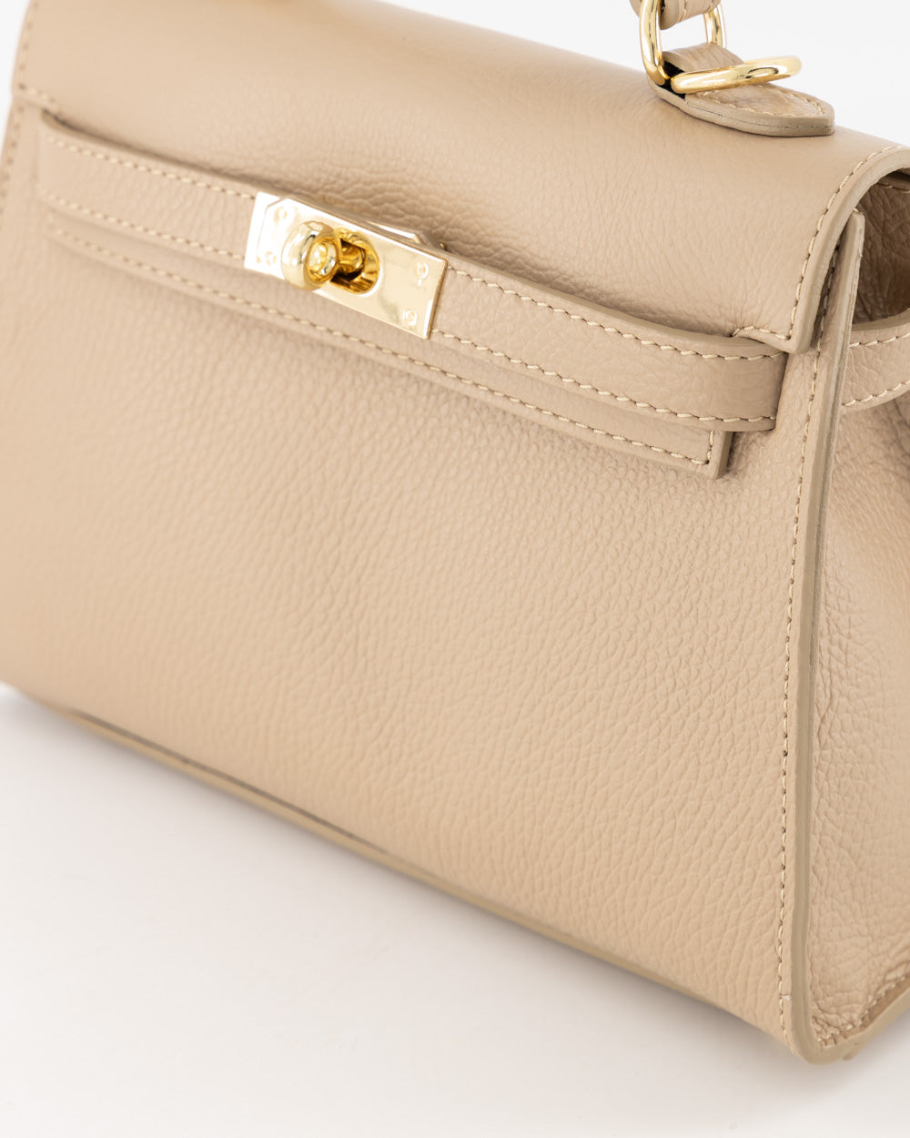100% Leer Juliet medium Taupe