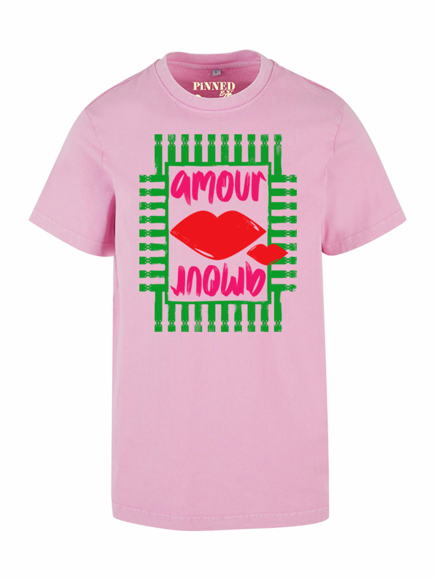 Washed T-shirt Amour Amour Green