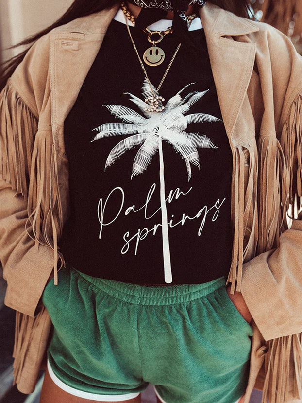 T-shirt Palm Springs White
