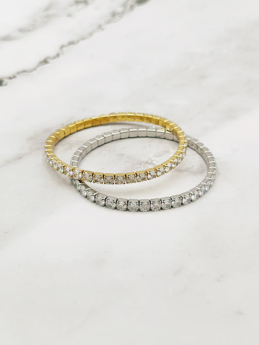 Emily armband Stones silver