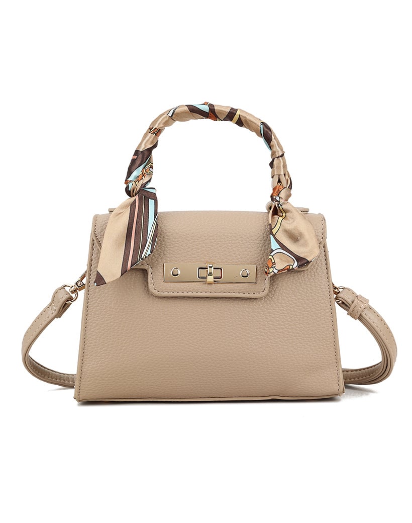 Schoudertas Bella met sjaal Taupe
