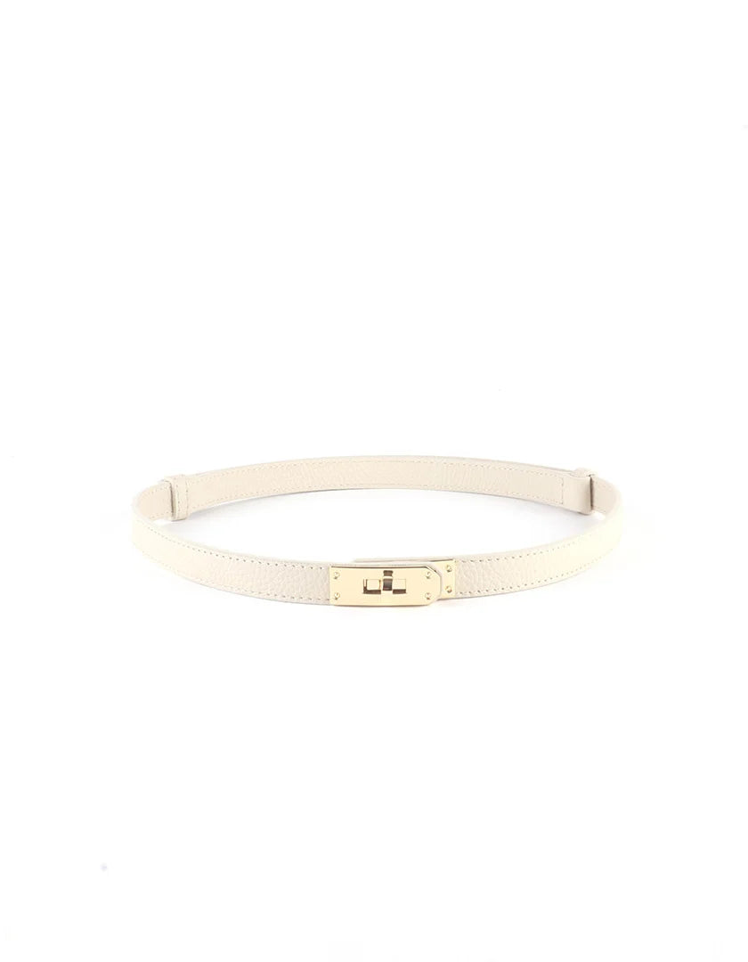 100% leren riem Claire Beige
