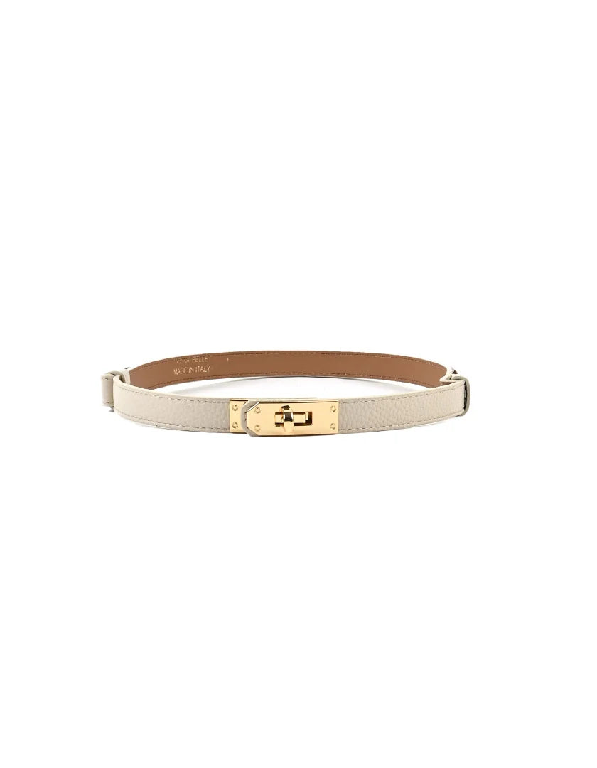 100% leren riem Claire Beige