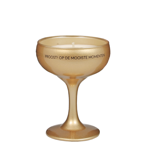 My Flame - Soja kaars Champagneglas - Proost! op de mooie momenten