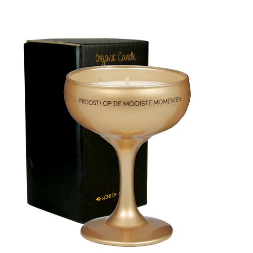 My Flame - Soja kaars Champagneglas - Proost! op de mooie momenten