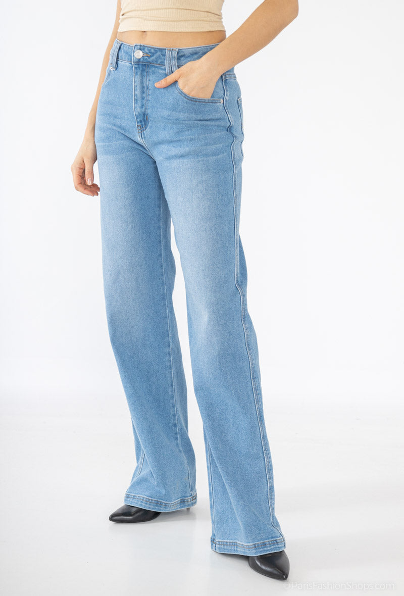Queen Hearts WIDELEG STRETCH JEANS
