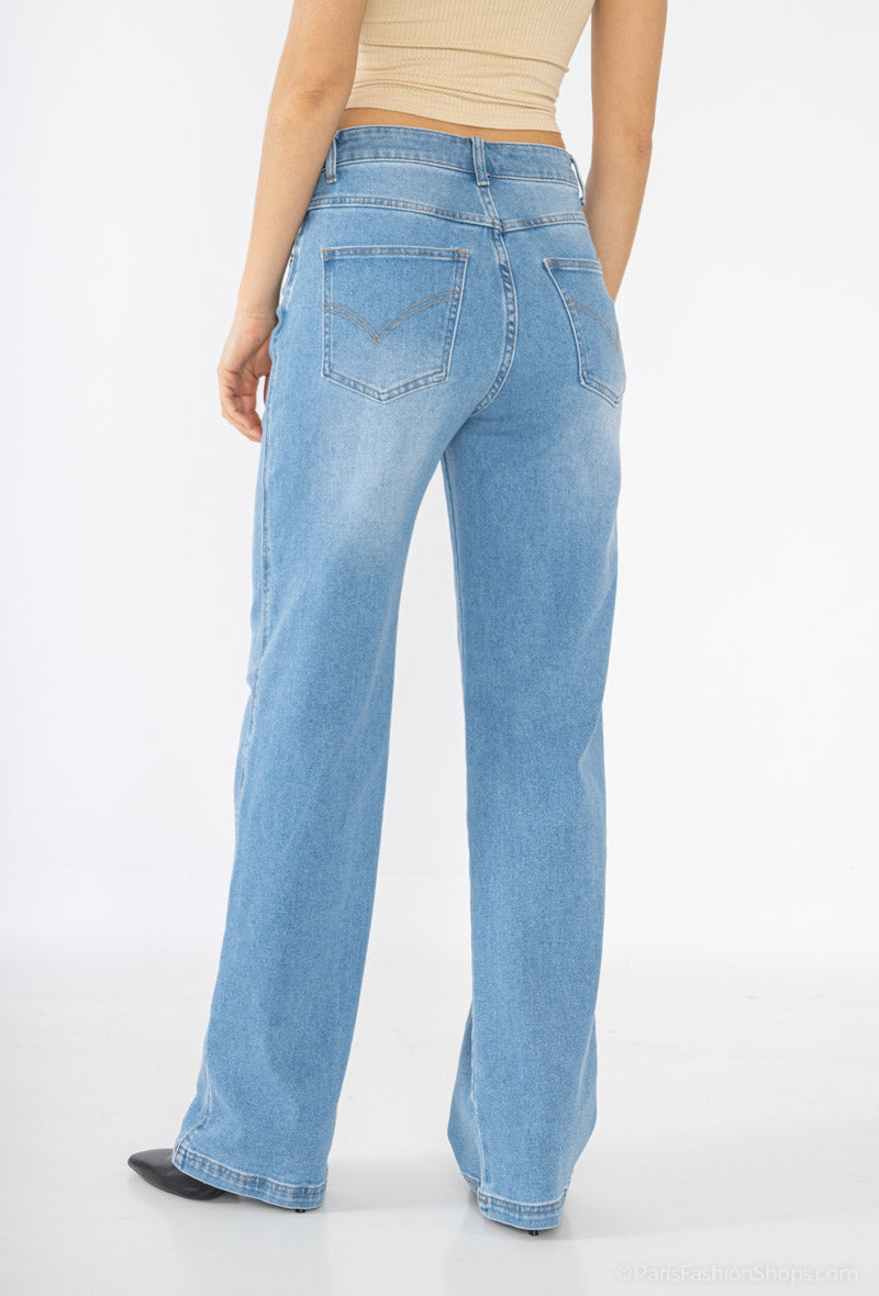 Queen Hearts WIDELEG STRETCH JEANS