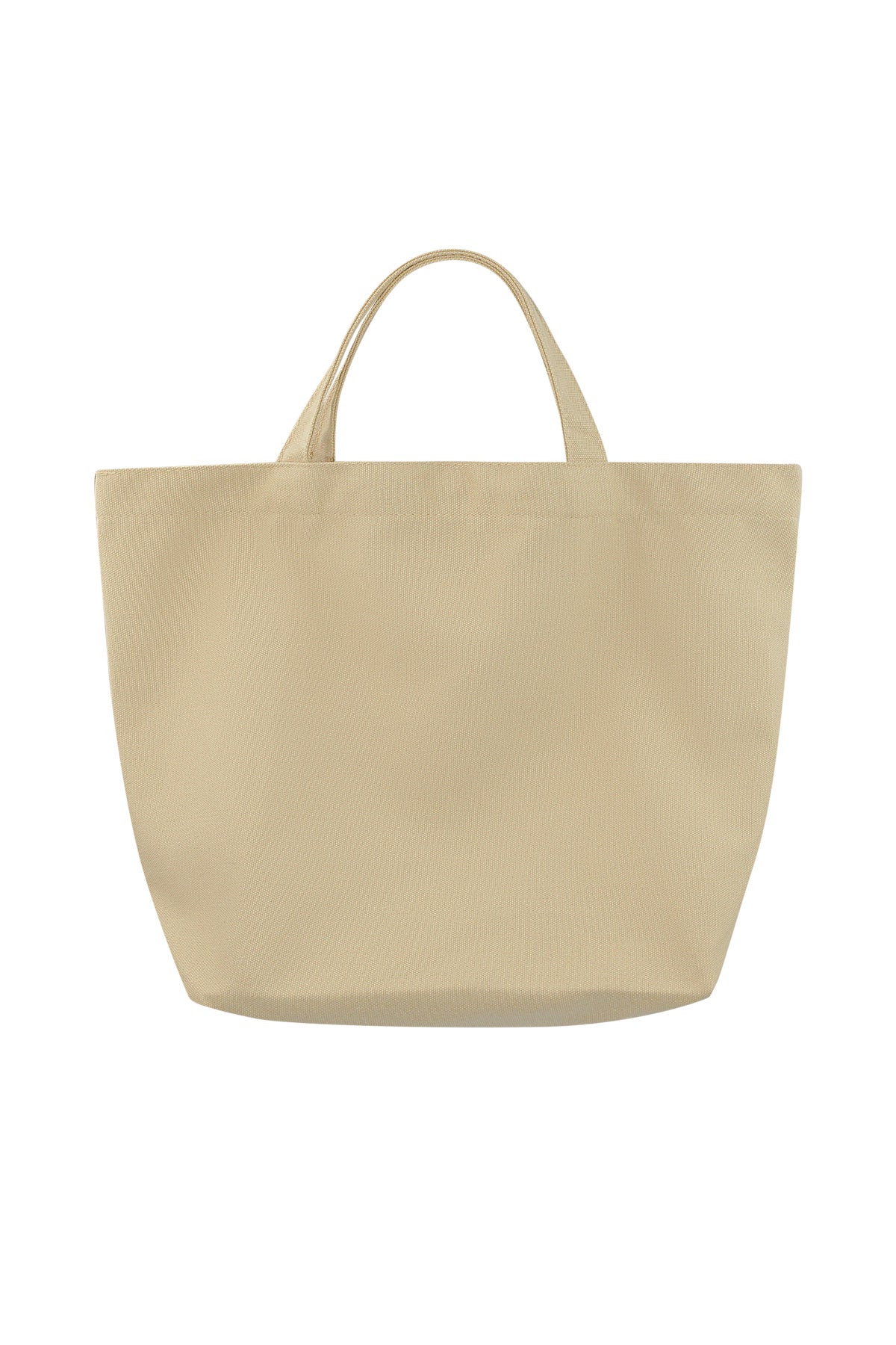Canvas shopper Love beige groot roze