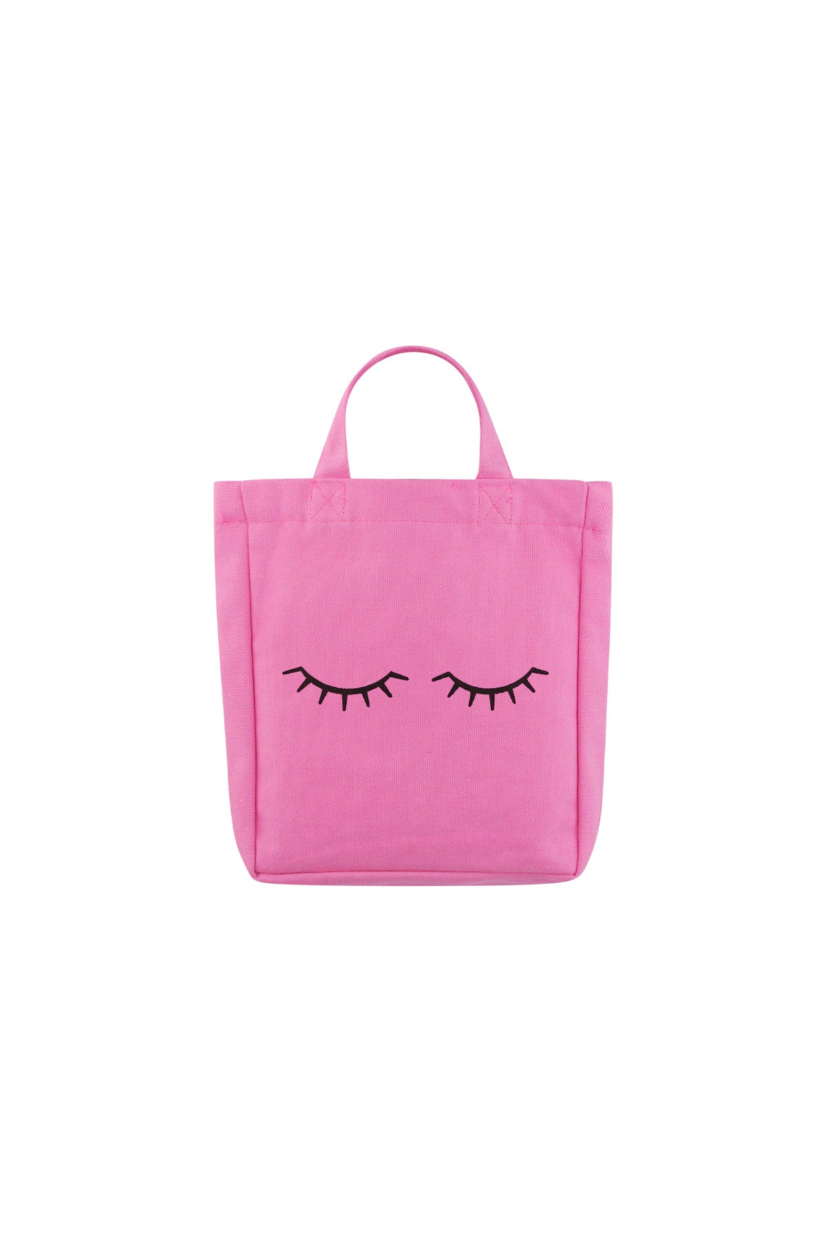 Canvas tas wimpers roze klein