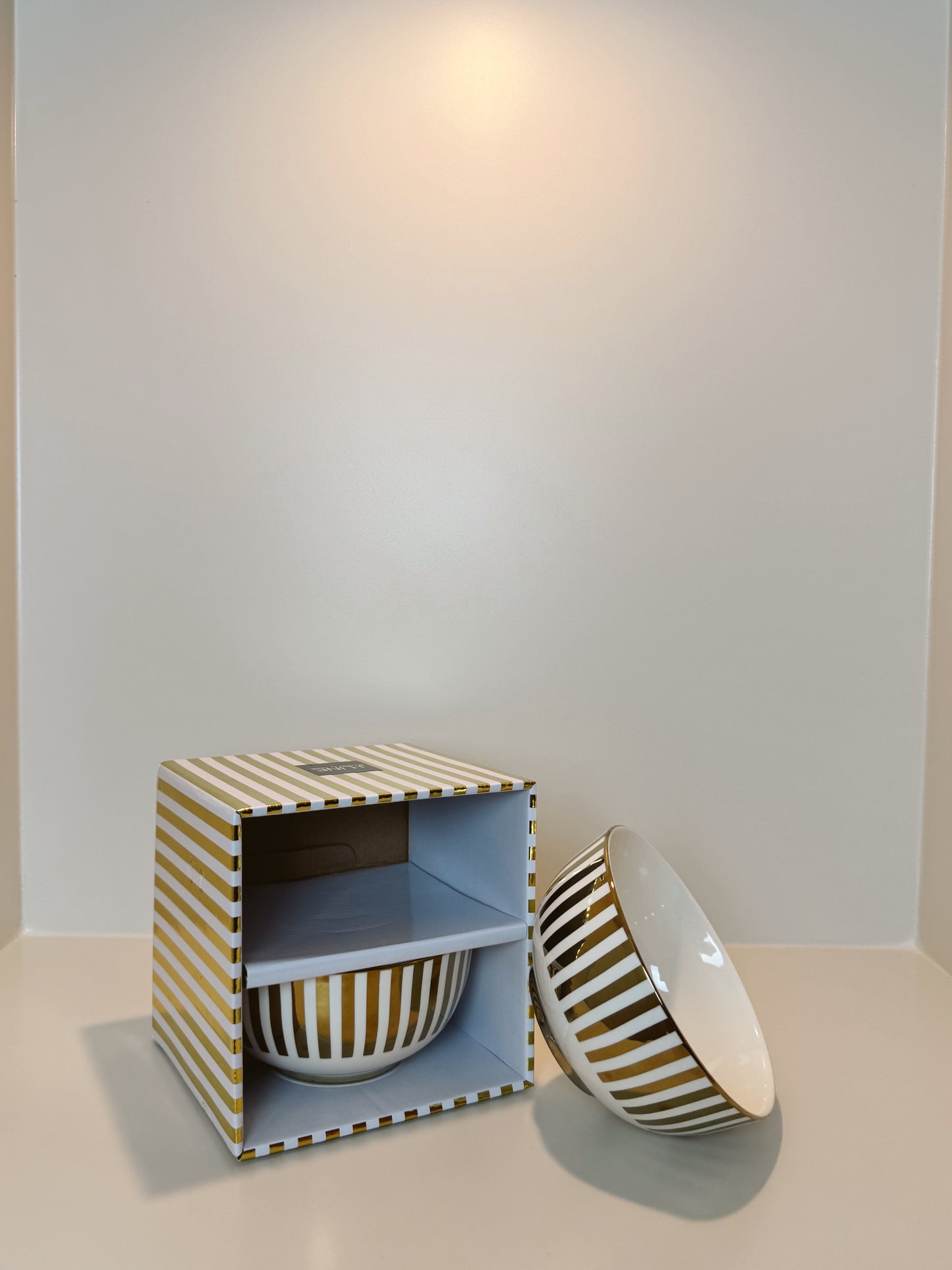 J-Line Cadeauset schalen wit/goud