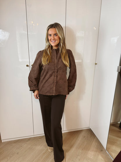 Blouse broderie Gaby Bruin