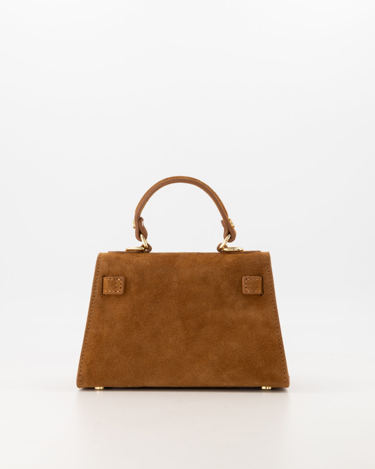 100% Suede Crossbody tas Grace Cognac