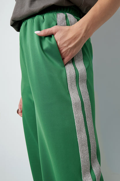 Striped pants Green