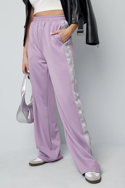 Striped pants Purple