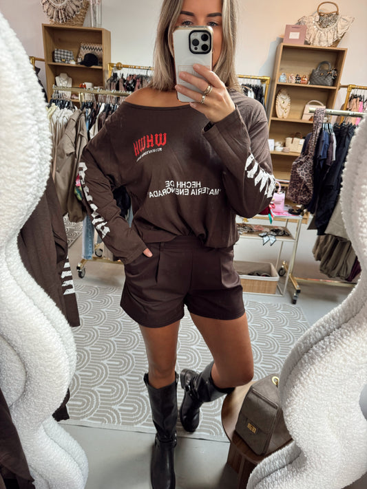 Longsleeve t-shirt Biker Bruin