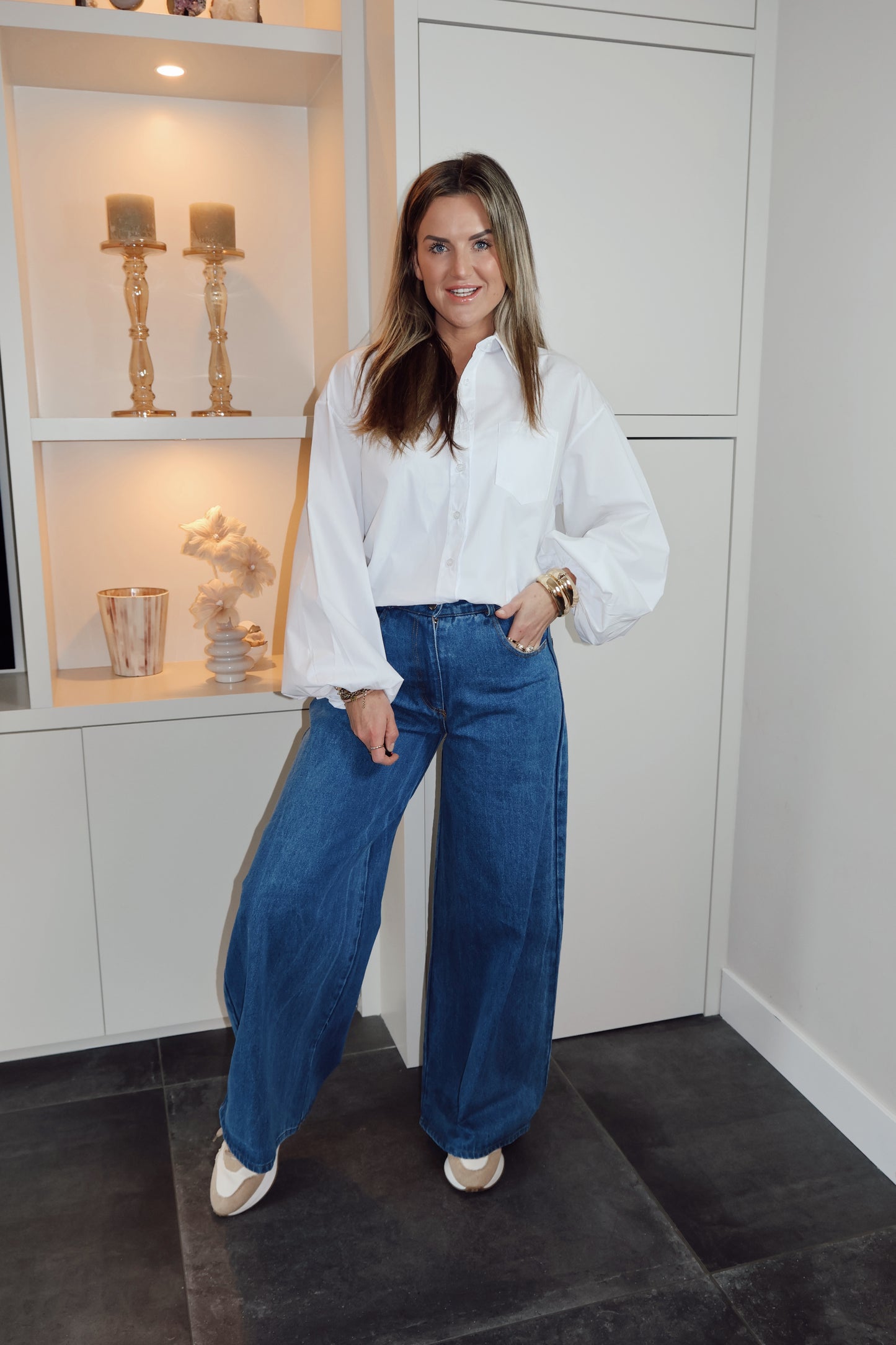 Ambika Jeans Pallina Blauw