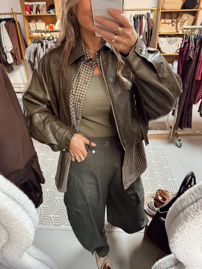 Ambika PU Jas Kourtney Green