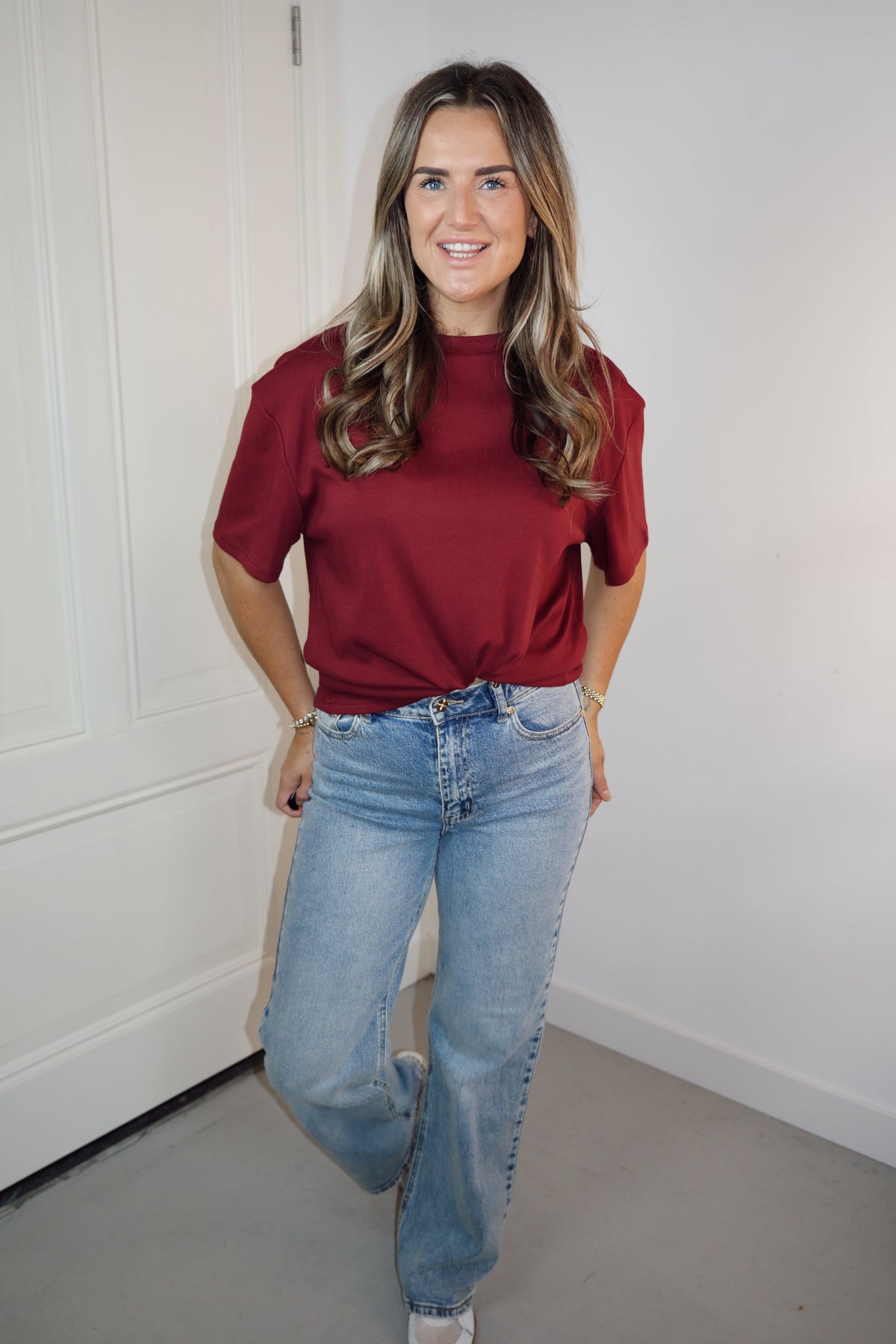 Ambika basic T-shirt JAM Plum/Burgundy