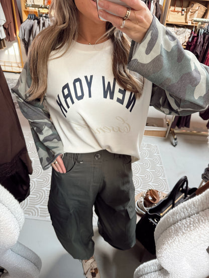 Trui New York Army/Beige